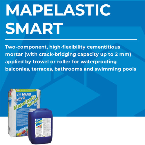 Mapelastic smart A+B -- cementitious waterproofing