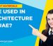 What materials are used in architecture in UAE?